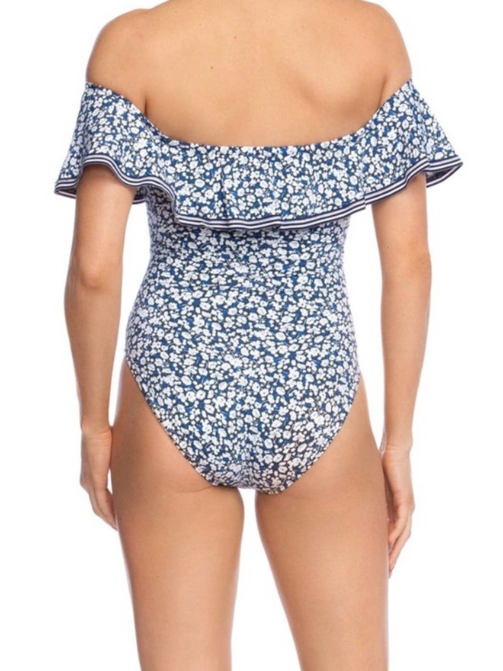 Lauren Ralph Lauren One Piece Ruffle Swim Suit Ditsy Floral 6 - Picture 2 of 8